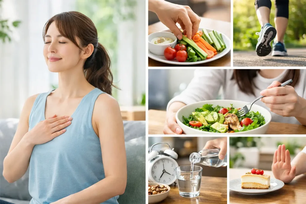 食べすぎ防止の行動習慣 つくり方7選