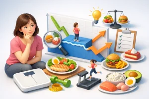 体重停滞期の食事の見直し方｜我慢を増やさず減らない原因を整える7つの実践法を解説