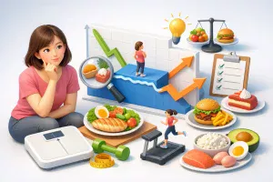 体重停滞期の食事の見直し方｜我慢を増やさず減らない原因を整える7つの実践法を解説