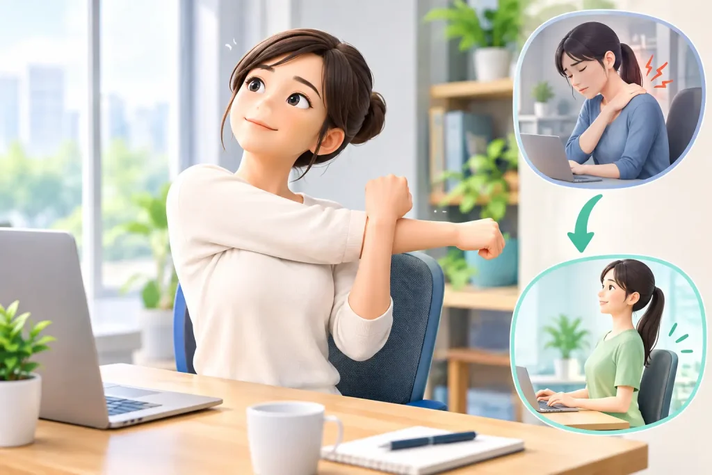 デスクワーカー 肩こり 改善 事例で学ぶ疲れにくい体の整え方