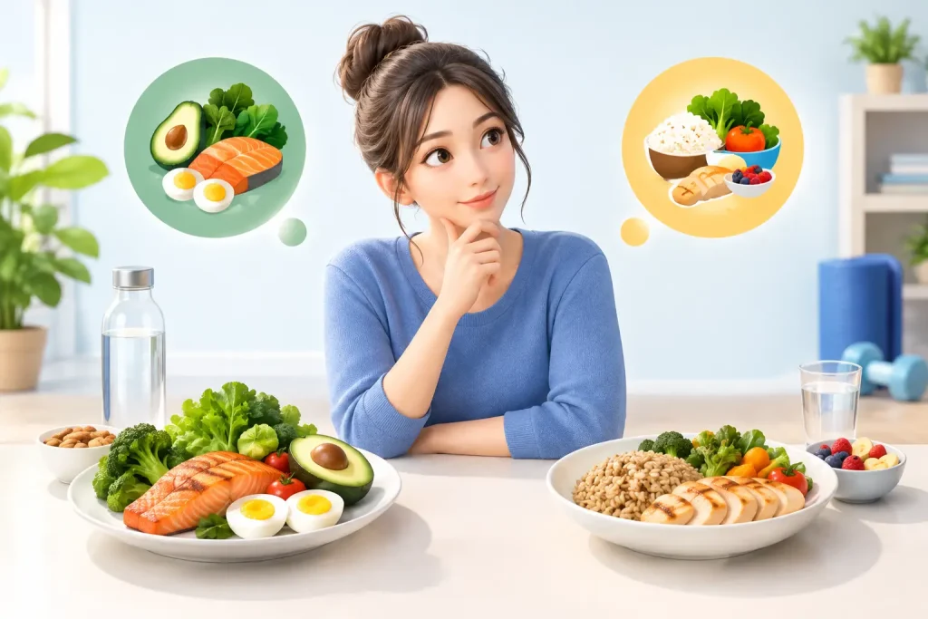 糖質制限・食事改善を比較して考える、無理なく続く減量と健康づくりの選び方