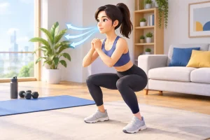 自宅筋トレの正しい呼吸方法｜初心者が効かせるコツを解説