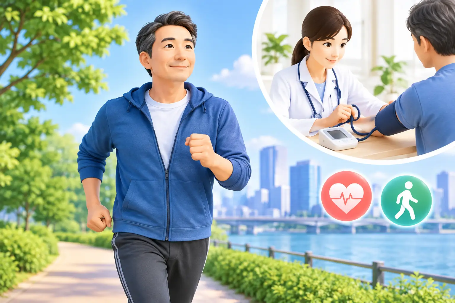 高血圧でも運動しても大丈夫？安全に血圧を整える運動量と注意点を専門家が解説